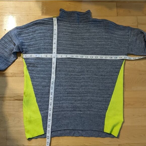 Christian Siriano grey Merino wool blend sweater mock neck medium @D - Picture 10 of 12